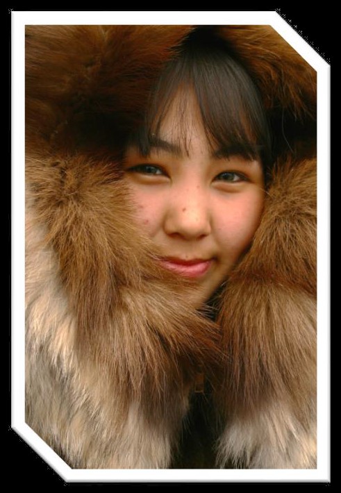 Girl wearing winter coat